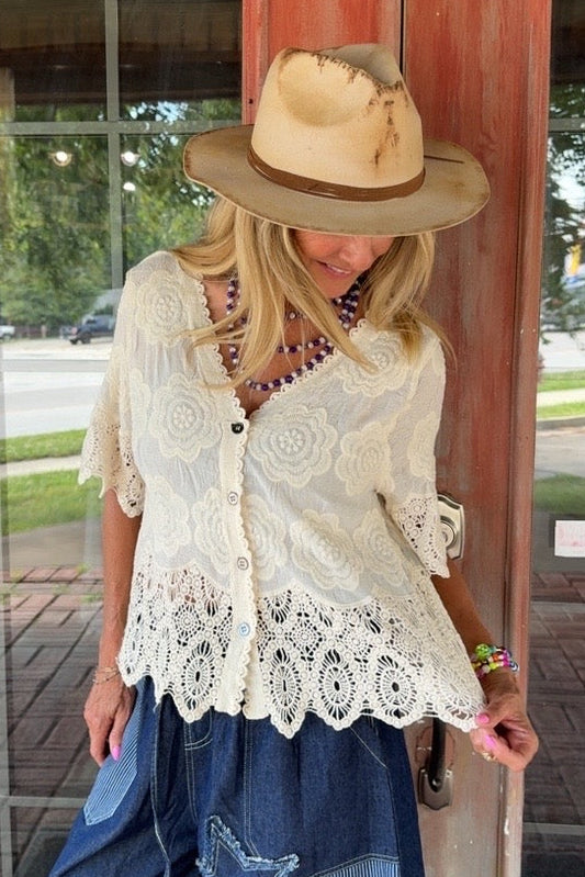 Meadow Blossom Cotton Top