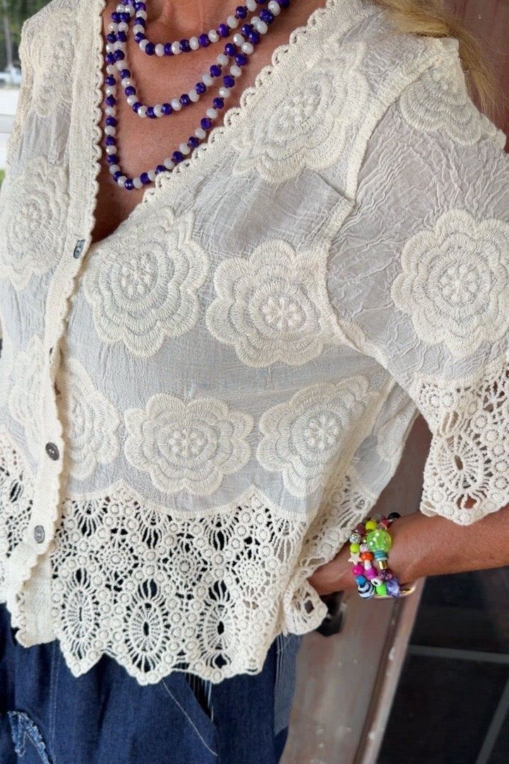 Meadow Blossom Cotton Top