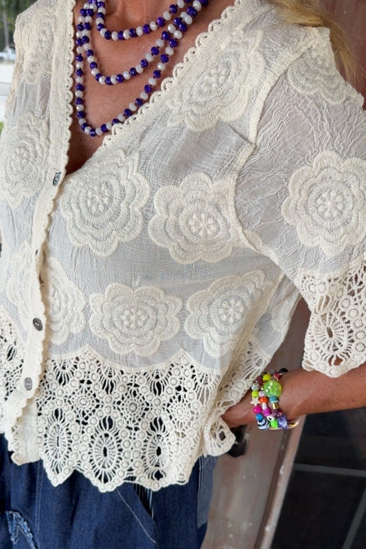 Meadow Blossom Cotton Top