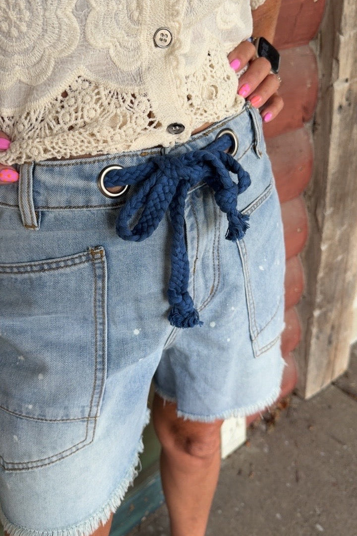Anchors Away Denim Shorts