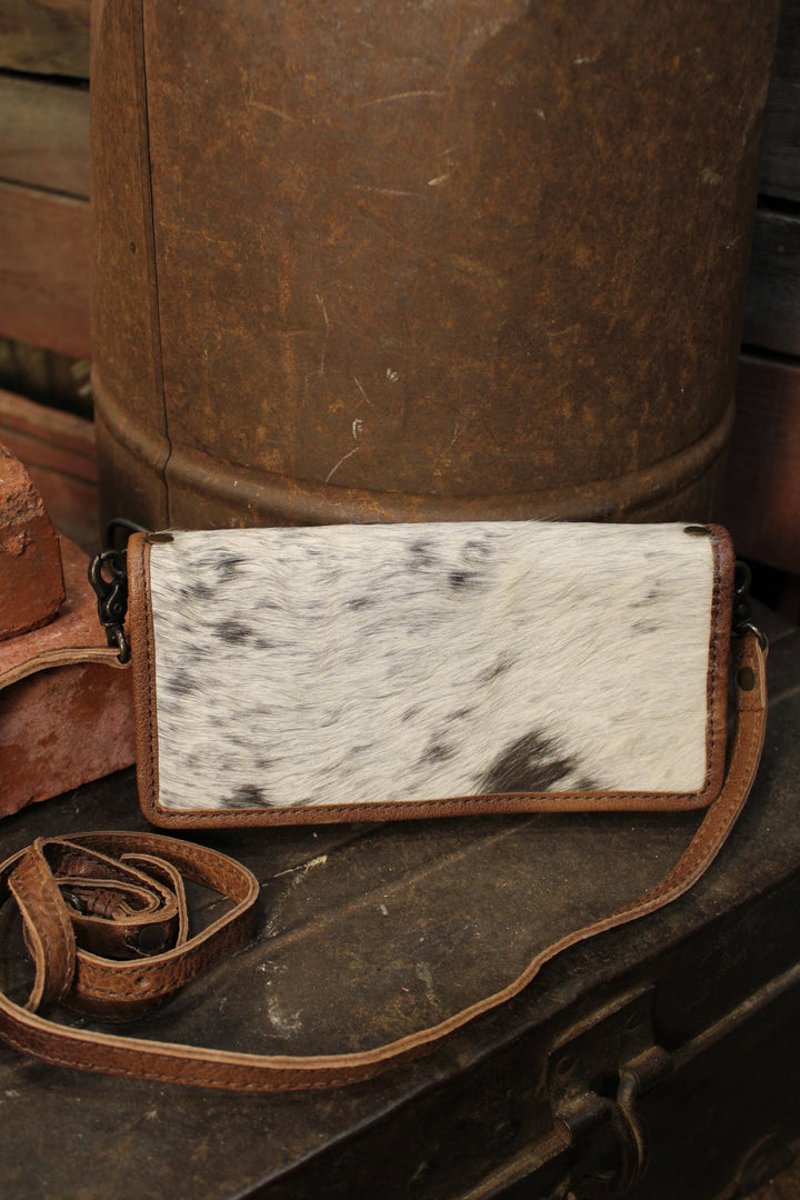 Rustic Lux Leather Cowhide Purse Wallet