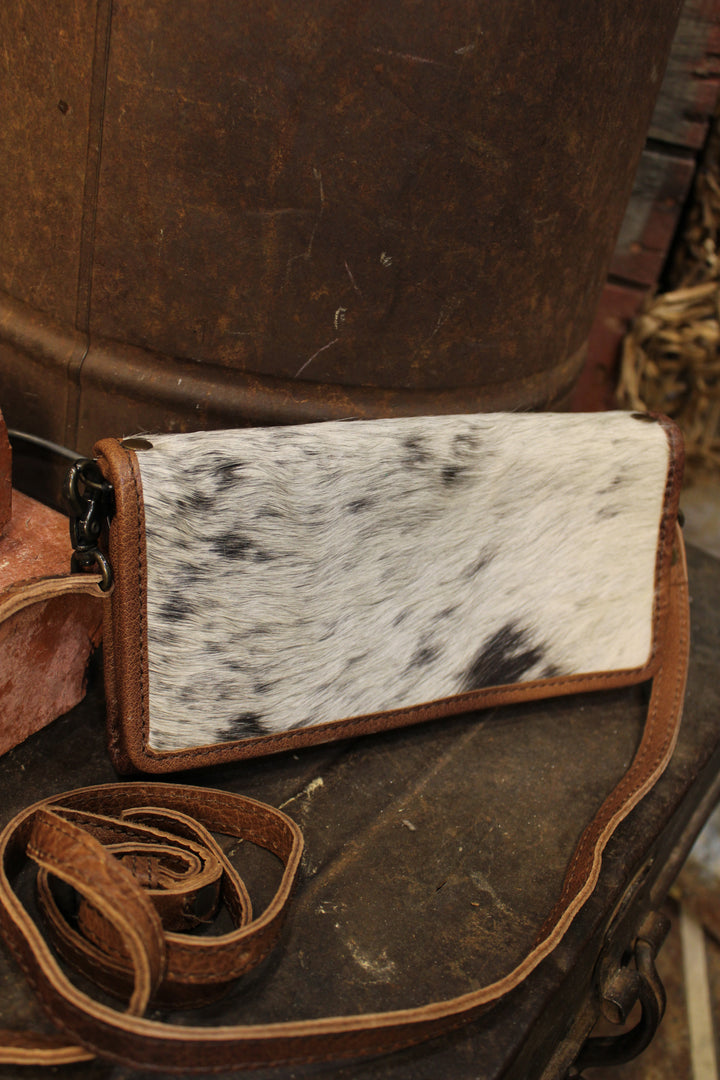 Rustic Lux Leather Cowhide Purse Wallet