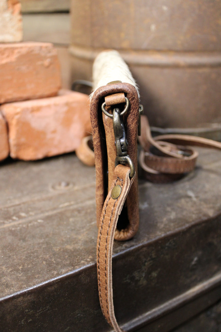 Rustic Lux Leather Cowhide Purse Wallet