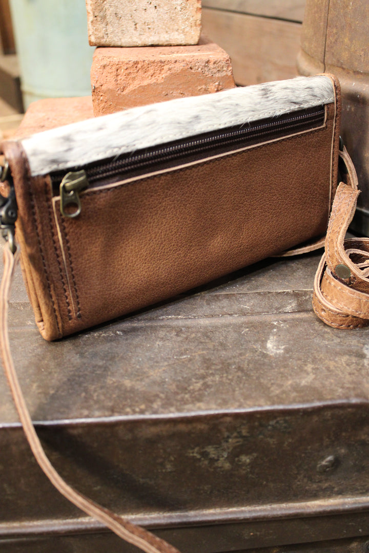 Rustic Lux Leather Cowhide Purse Wallet