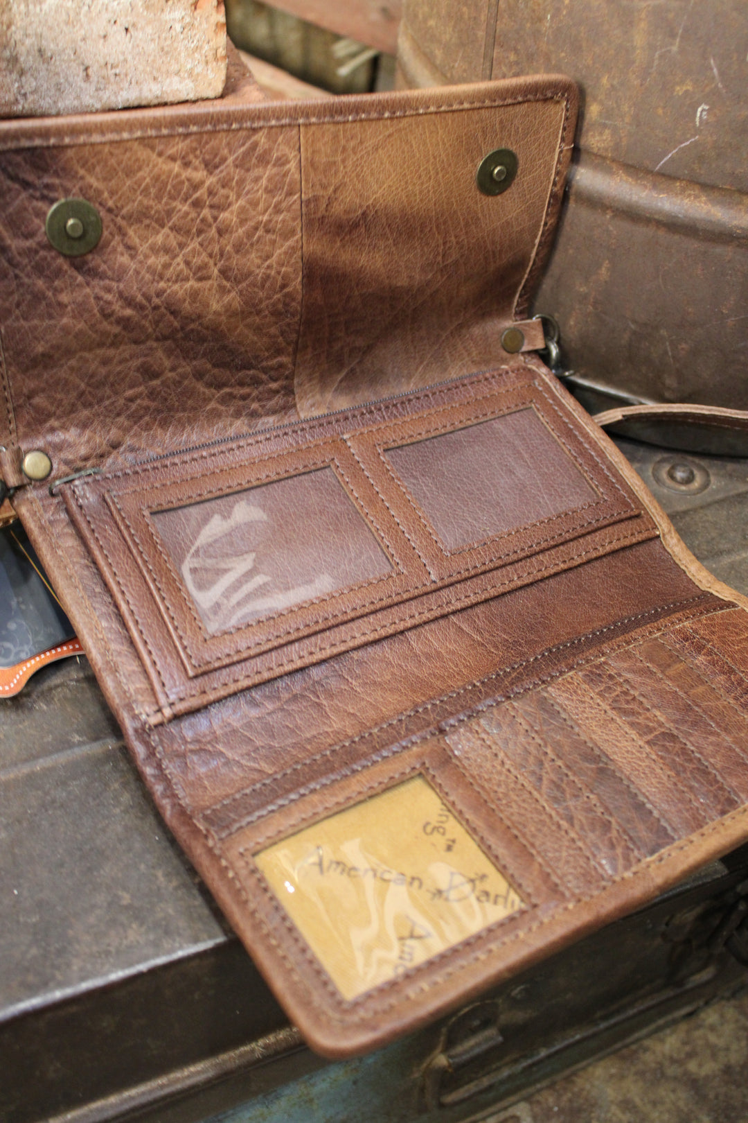 Rustic Lux Leather Cowhide Purse Wallet