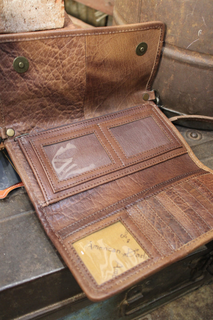 Rustic Lux Leather Cowhide Purse Wallet