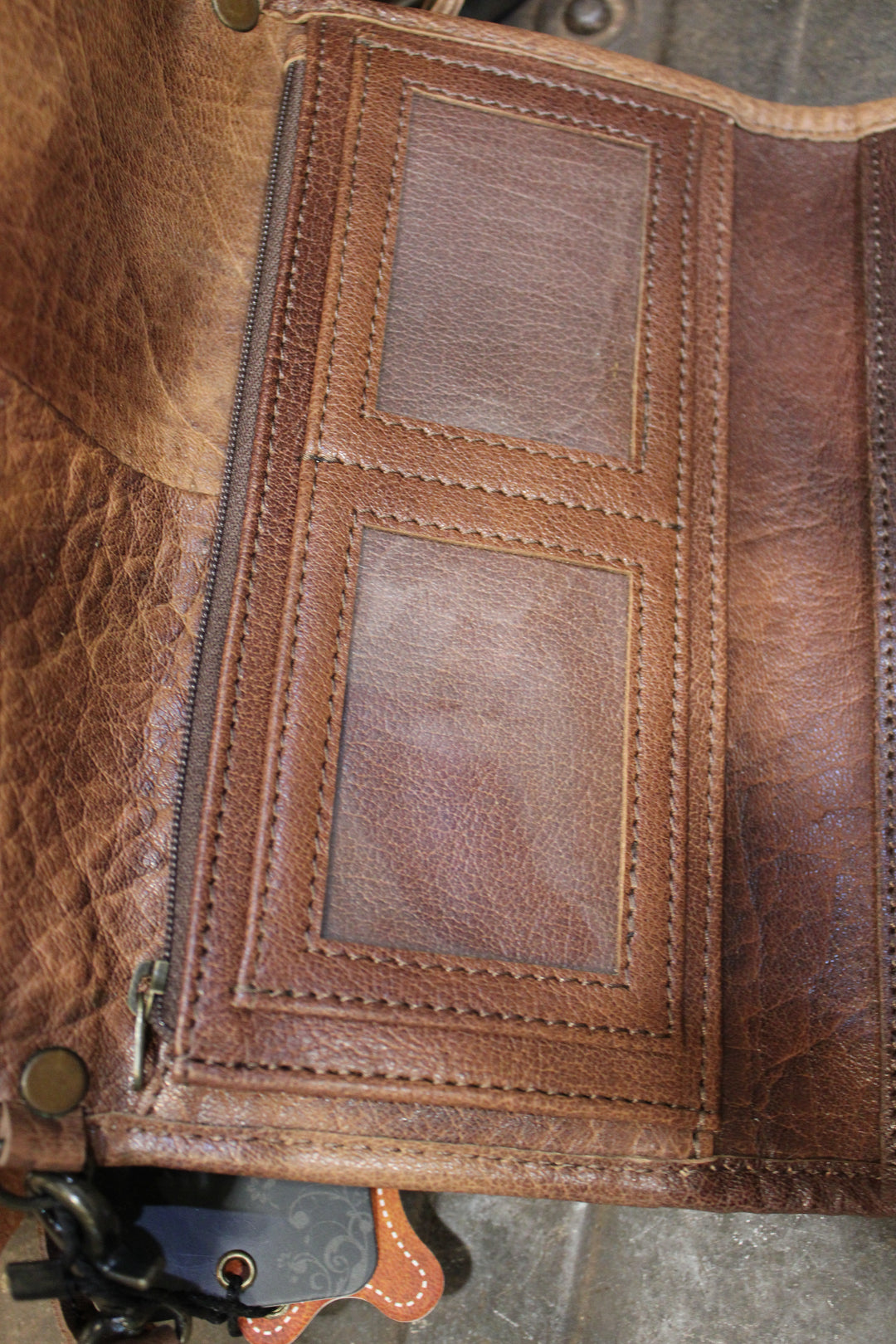 Rustic Lux Leather Cowhide Purse Wallet