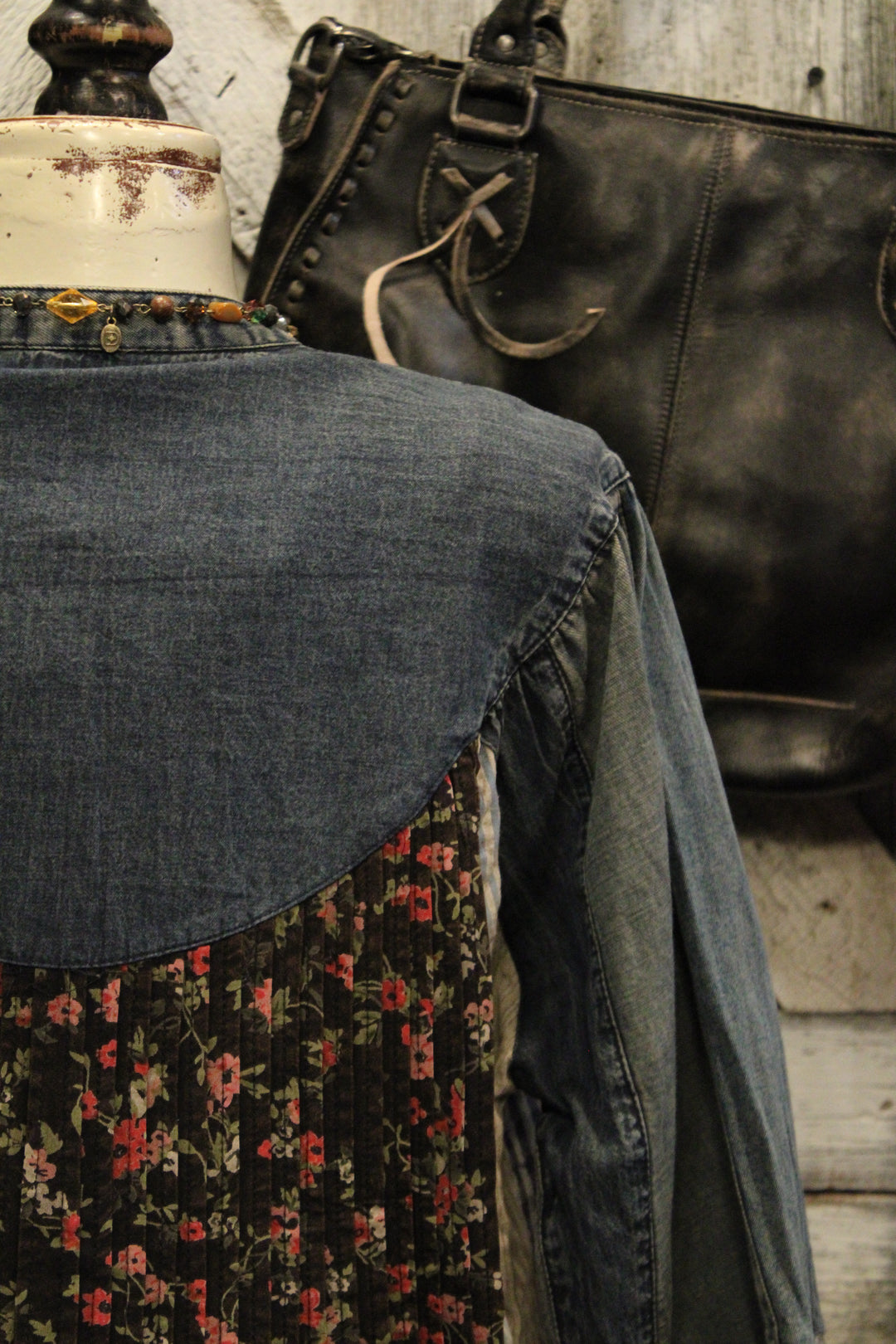 Pieced Together Button Up Top