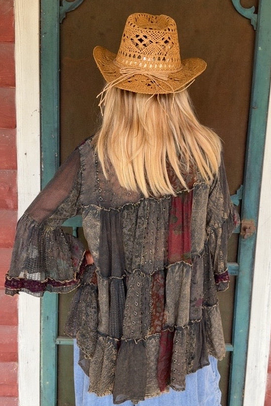 Weekend Hippie Amber Patchwork Tunic