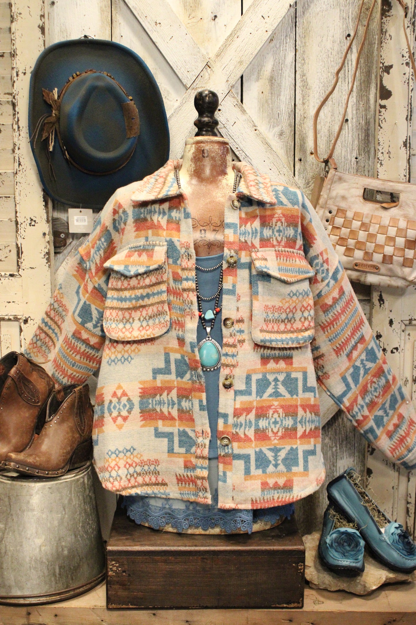 Aztec Canyon Comfort Shacket