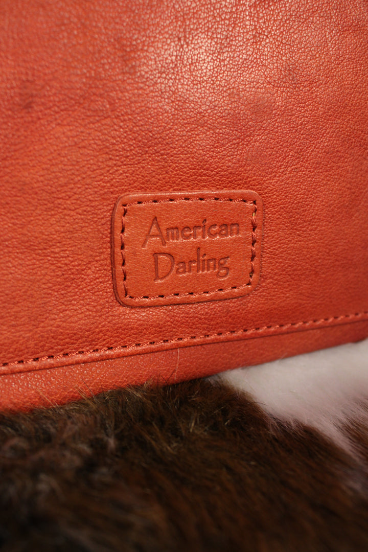 Crimson Canyon Leather Clutch