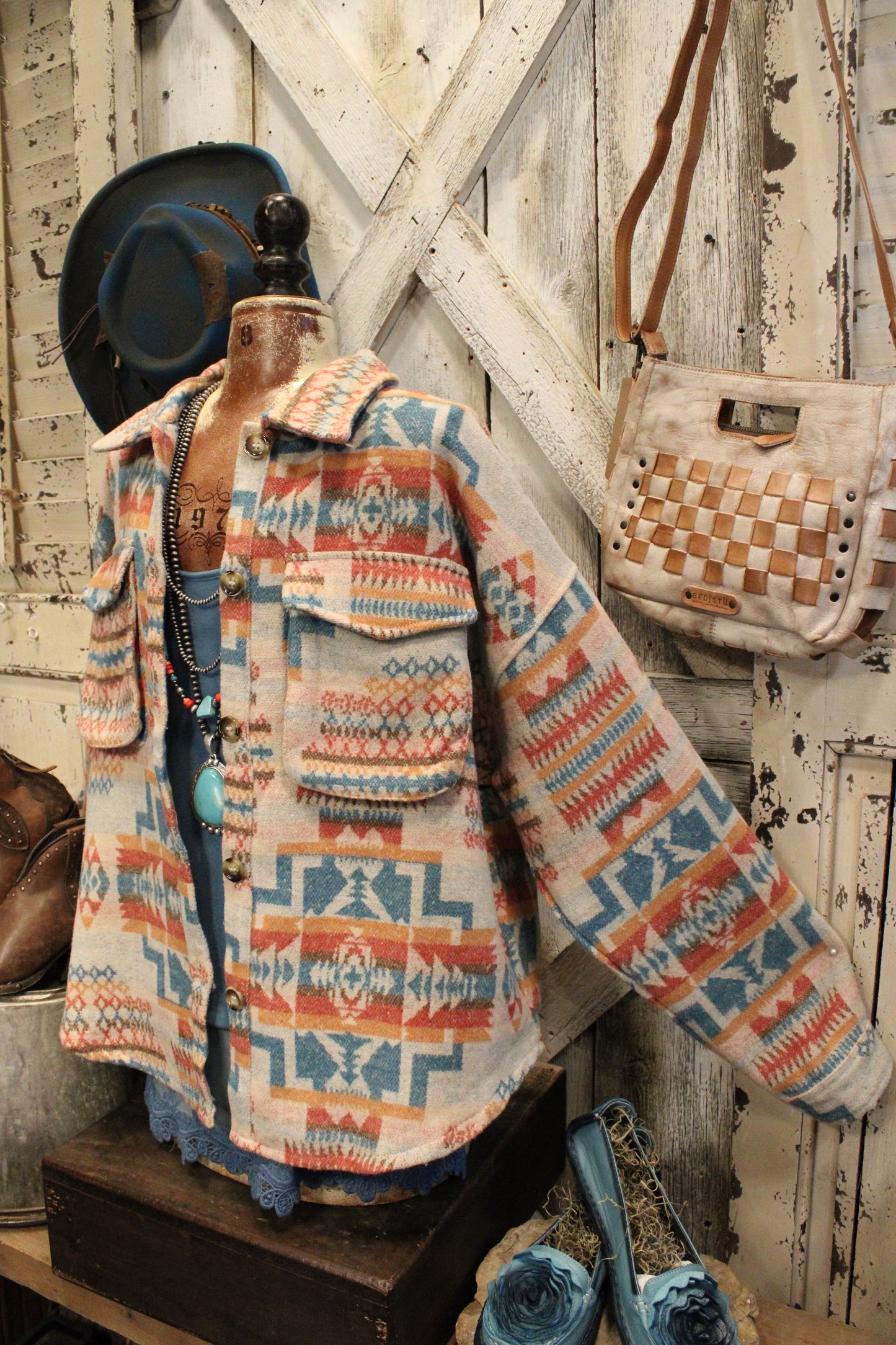 Aztec Canyon Comfort Shacket