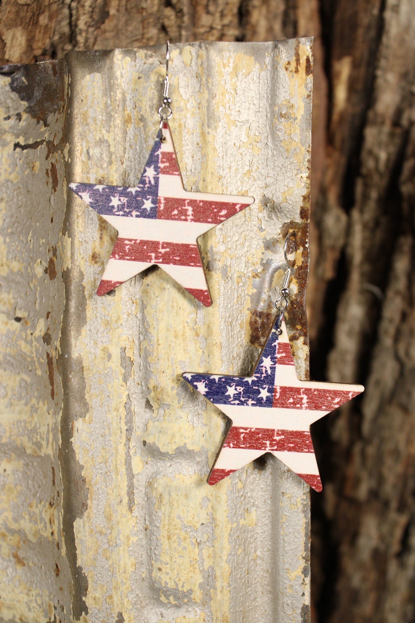 Old Glory Star Earrings