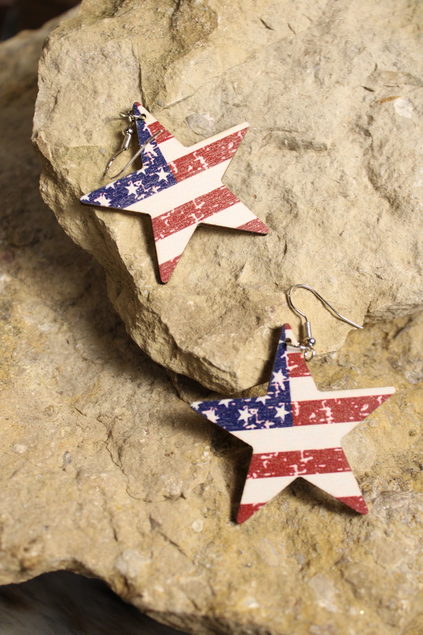 Old Glory Star Earrings