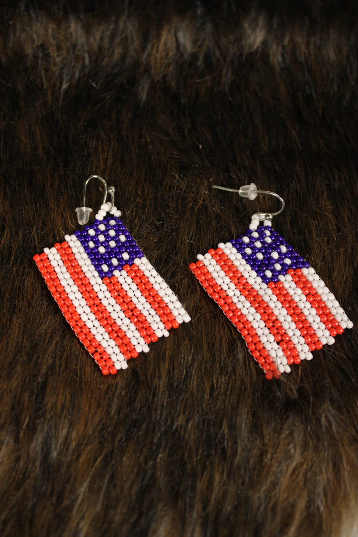 Star Spangled Beaded Earrings