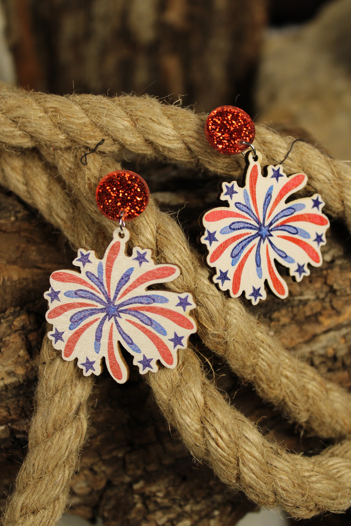 Red, White & Boom Earrings
