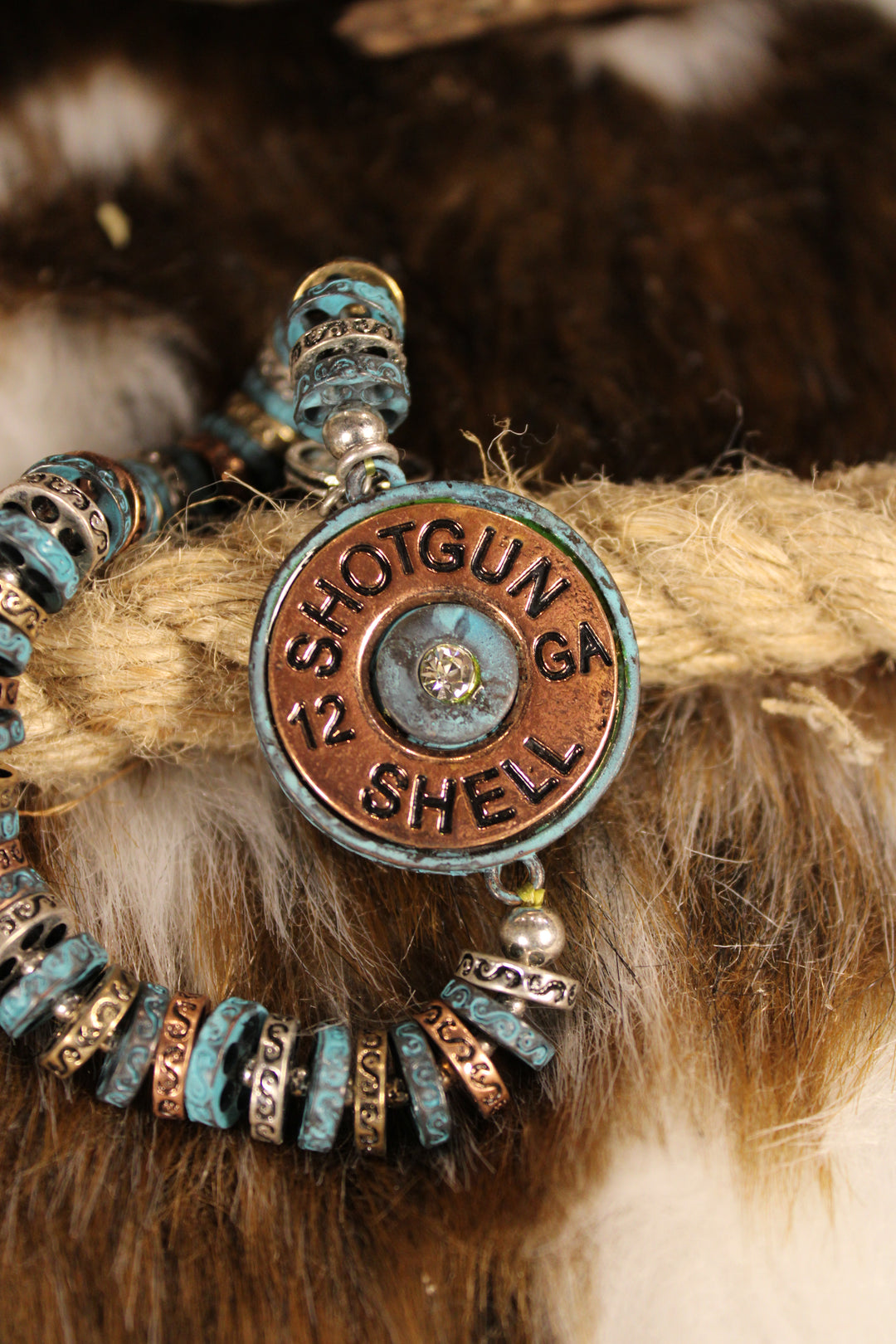 Mixed Metal Shotgun Shell Bracelet