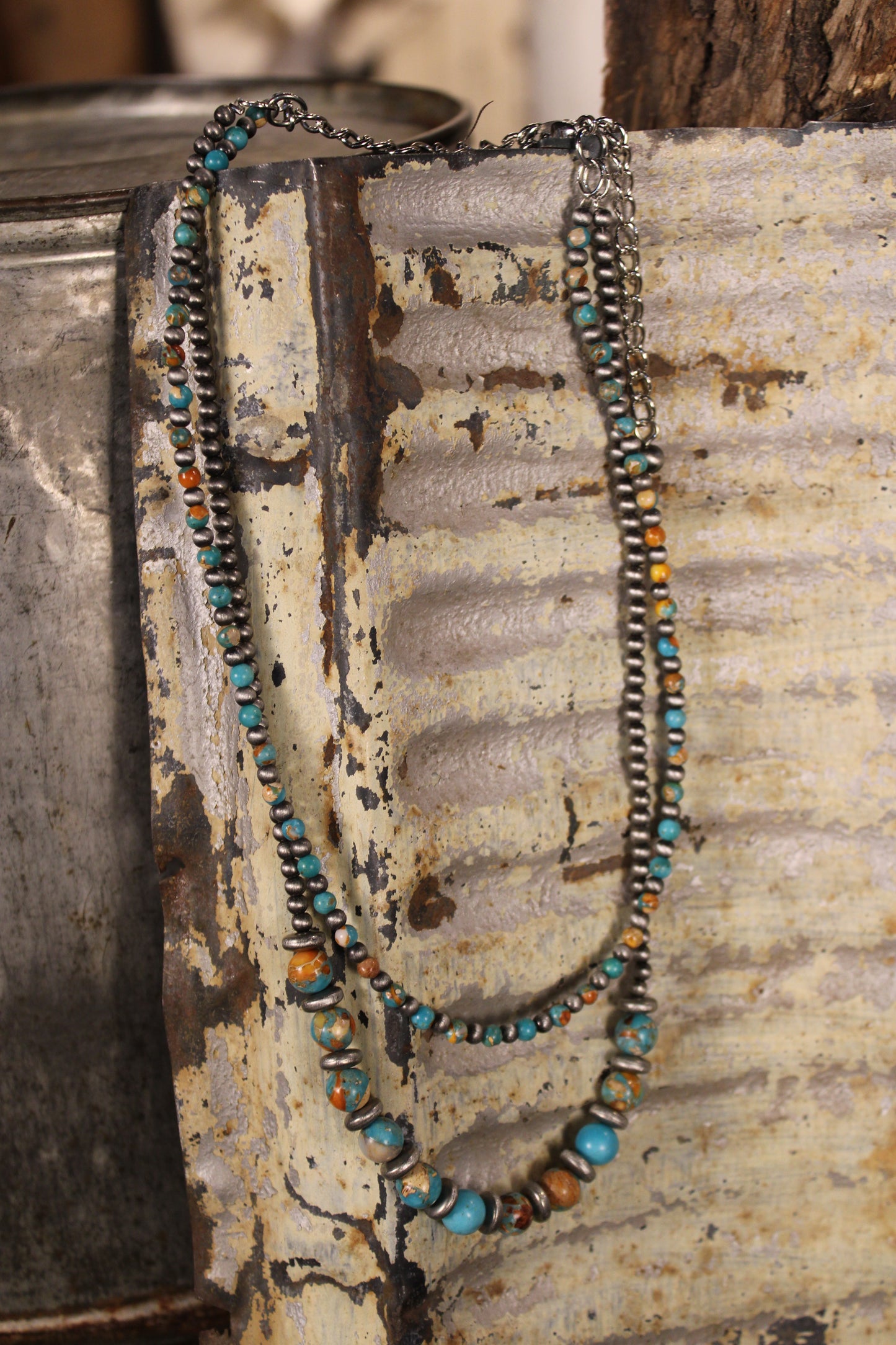 Rust and River Layered Necklace