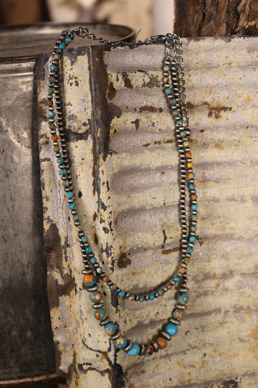Rust and River Layered Necklace