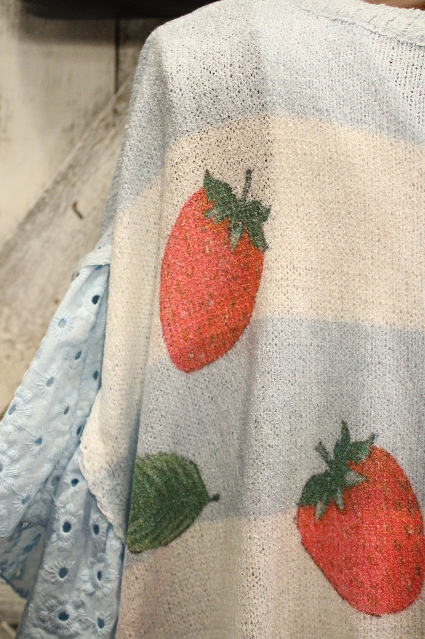 Strawberries And Blue Skies Top