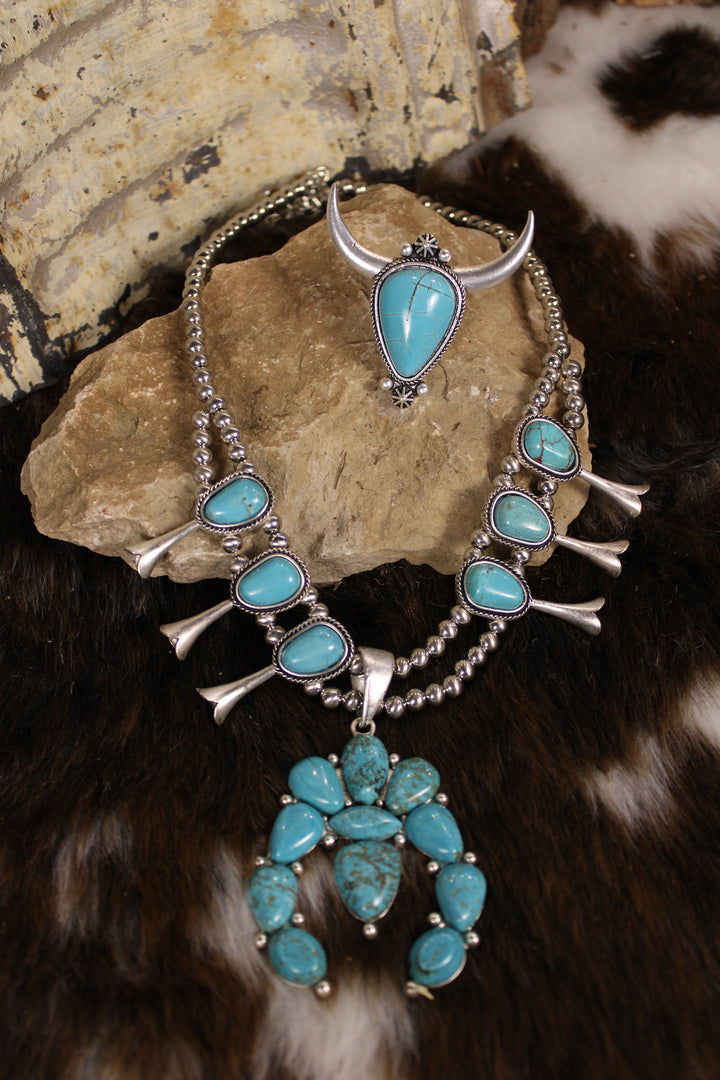 Desert Queen Crescent Necklace