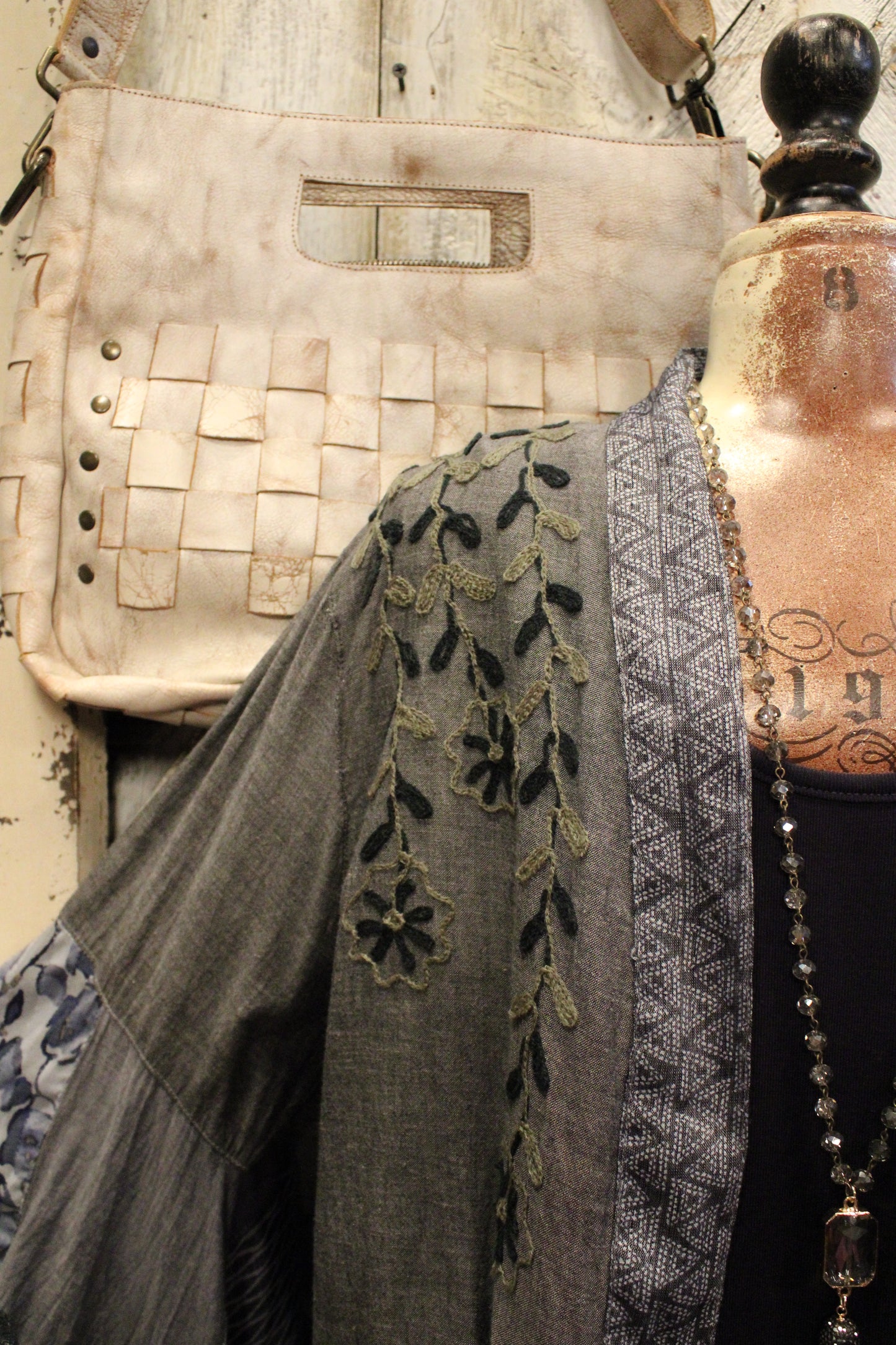 Shades Of Blue Chambray Kimono