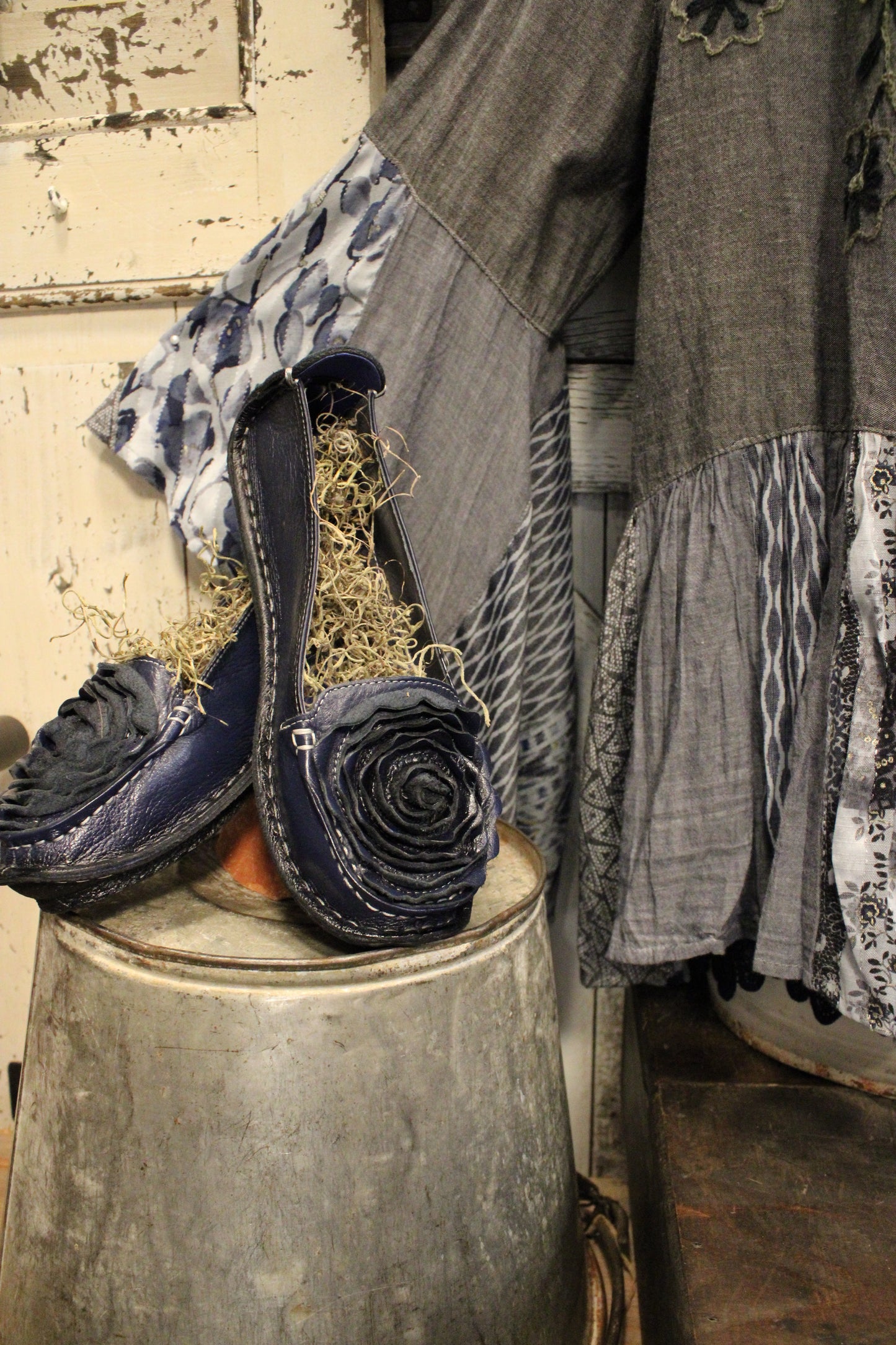 Shades Of Blue Chambray Kimono