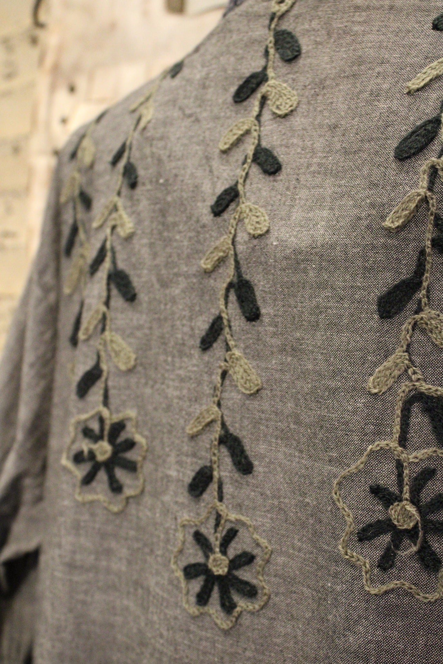 Shades Of Blue Chambray Kimono