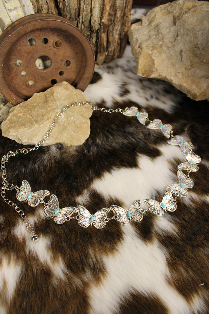 Silver Wings Butterfly Belt
