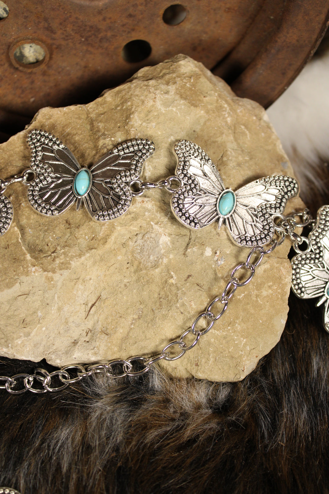 Silver Wings Butterfly Belt