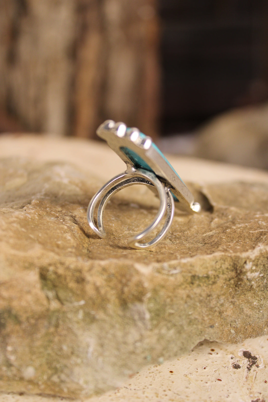 Mesa Oblong Turquoise Ring