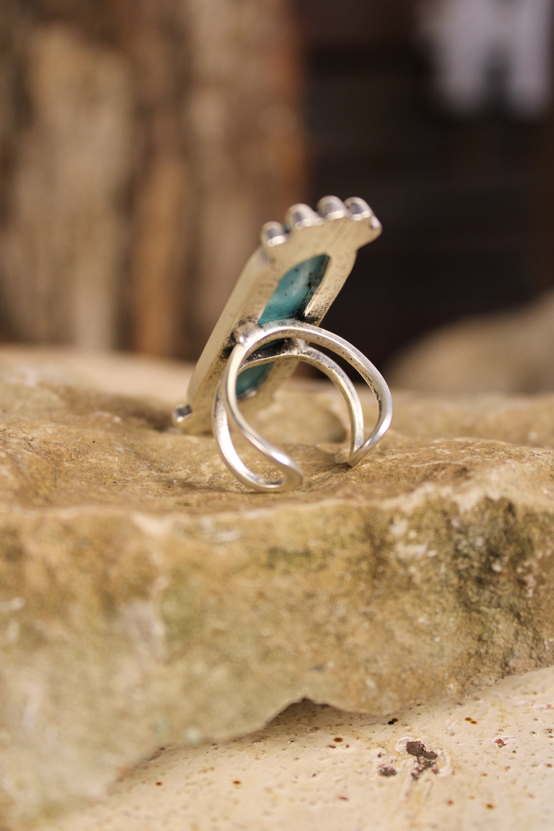 Mesa Oblong Turquoise Ring