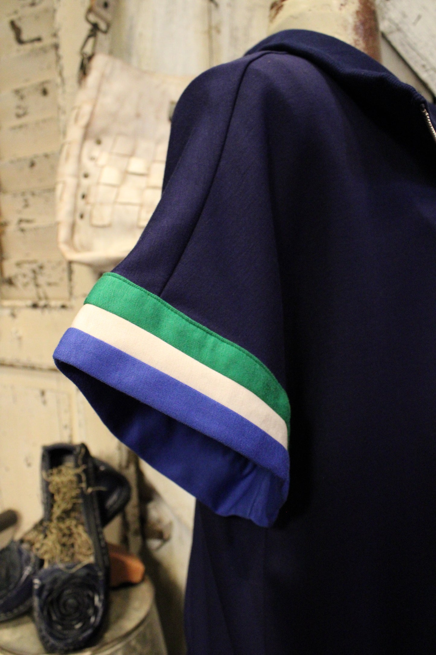 Harbor Stripe Half-Zip Top