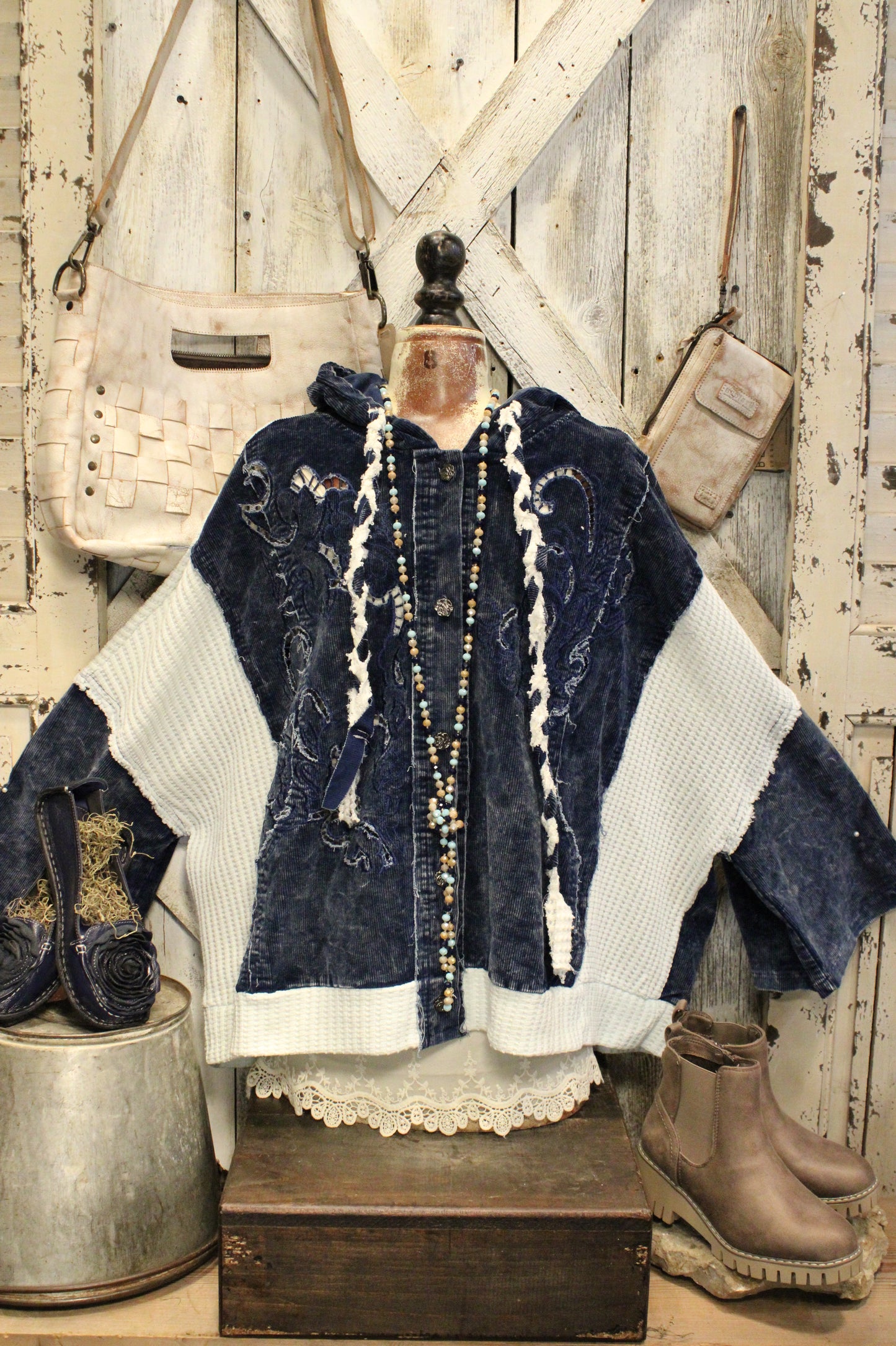 Bluebell Hooded Corduroy Jacket