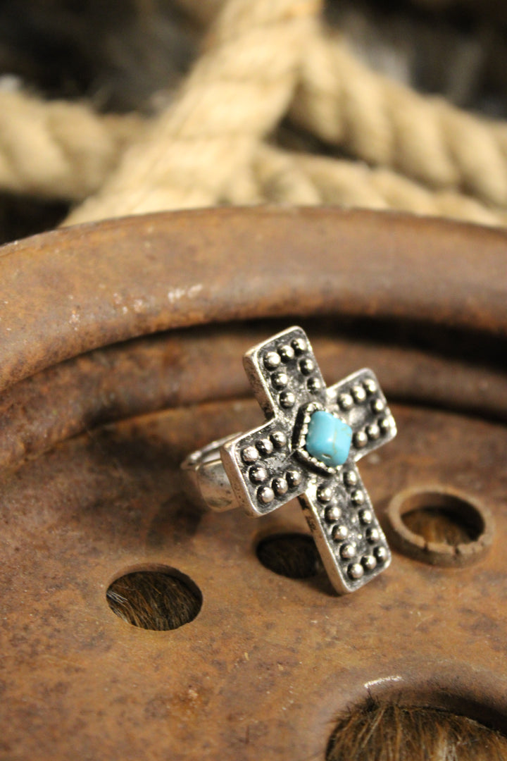 Rustic Relic Cross Ring
