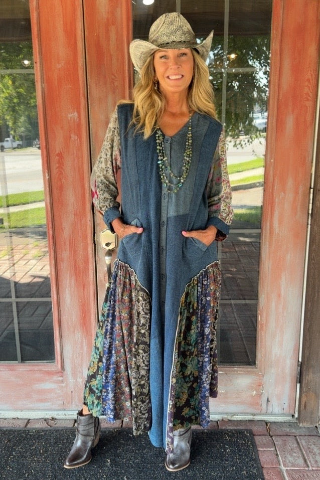 Misty Vintage Cotton Maxi Dress