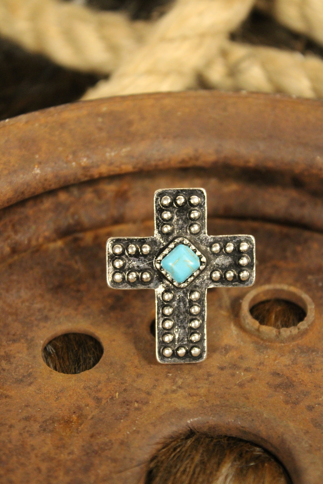 Rustic Relic Cross Ring