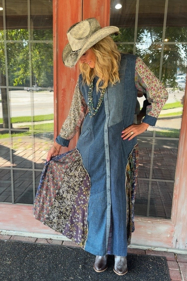 Misty Vintage Cotton Maxi Dress