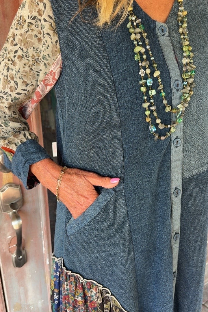 Misty Vintage Cotton Maxi Dress