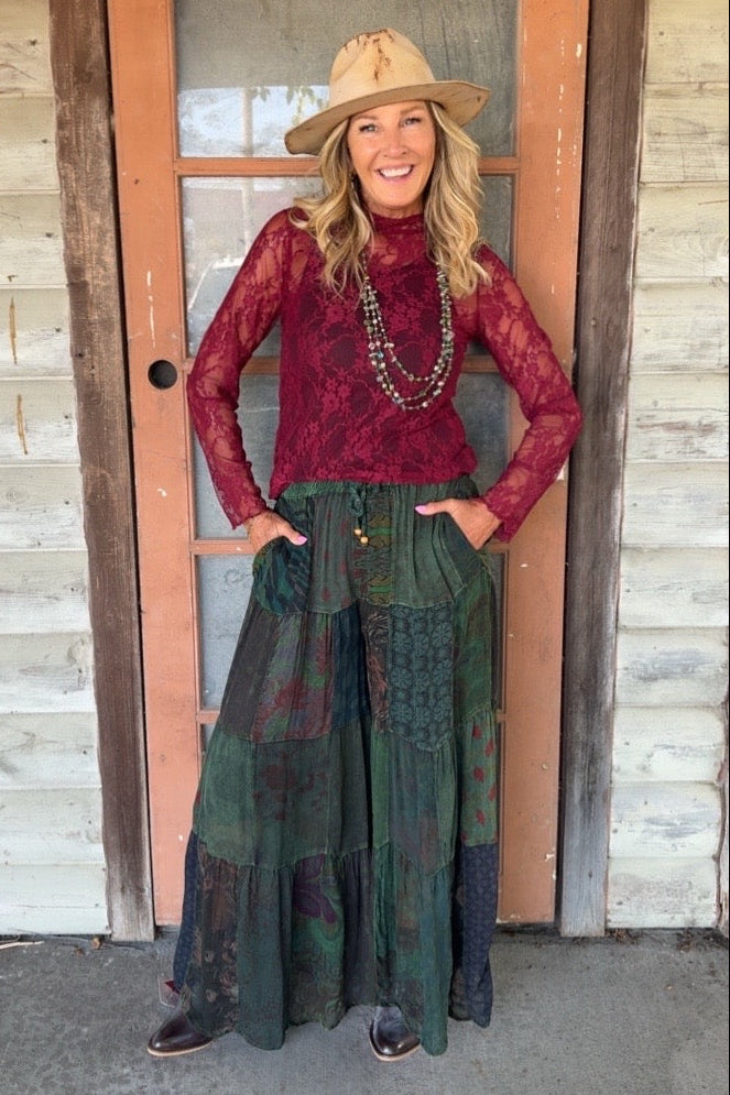 Patchwork Meadow Basil Pants