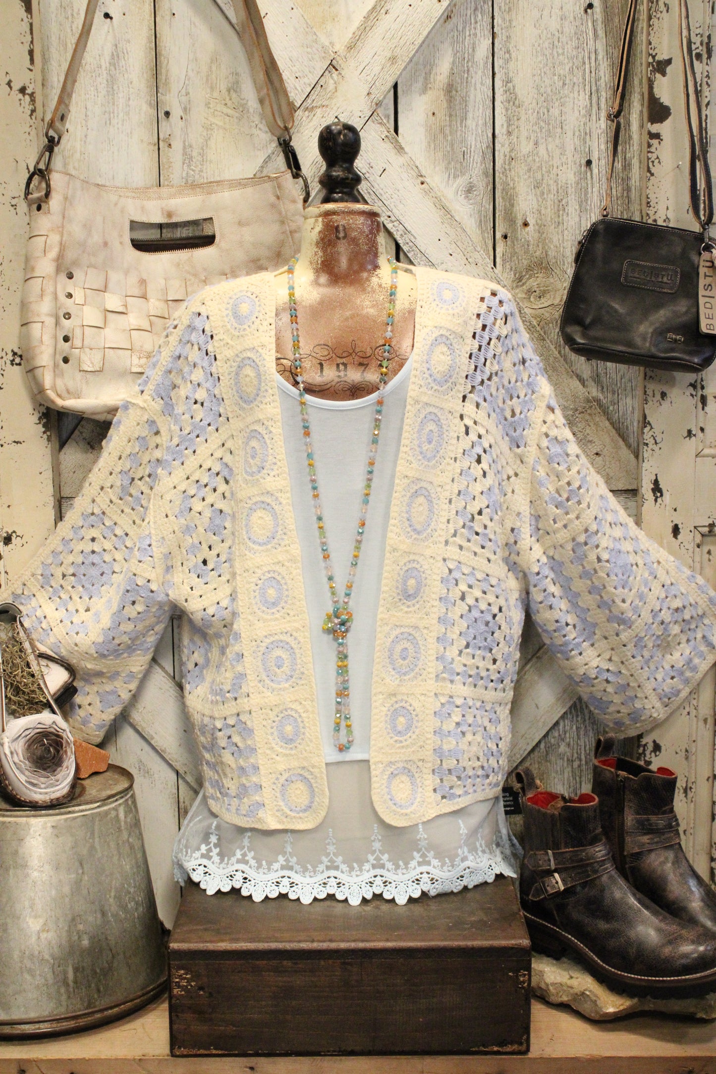 Blue Skies Crochet Kimono