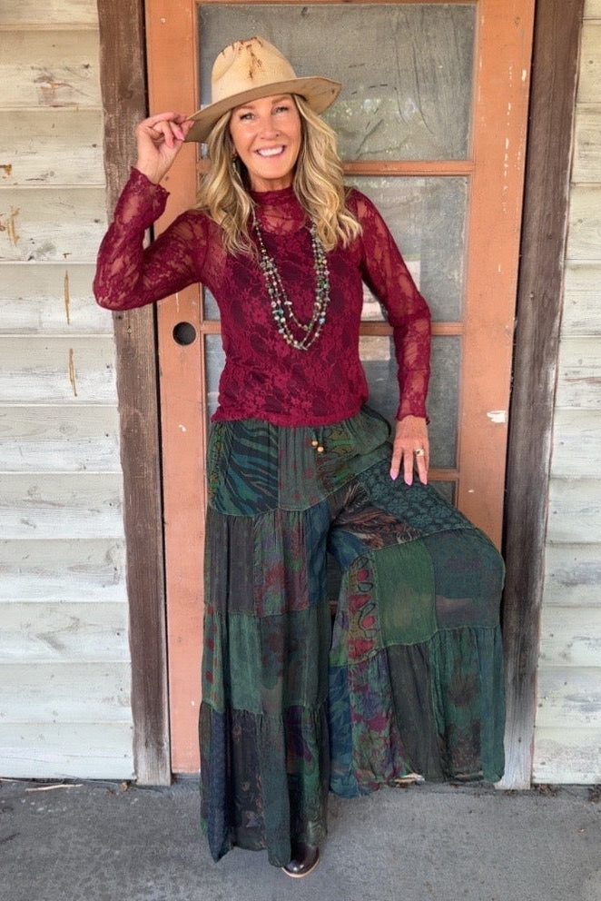 Patchwork Meadow Basil Pants