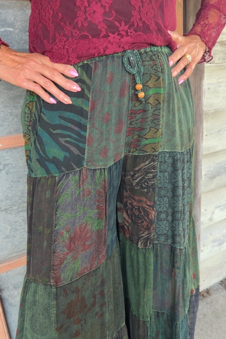 Patchwork Meadow Basil Pants