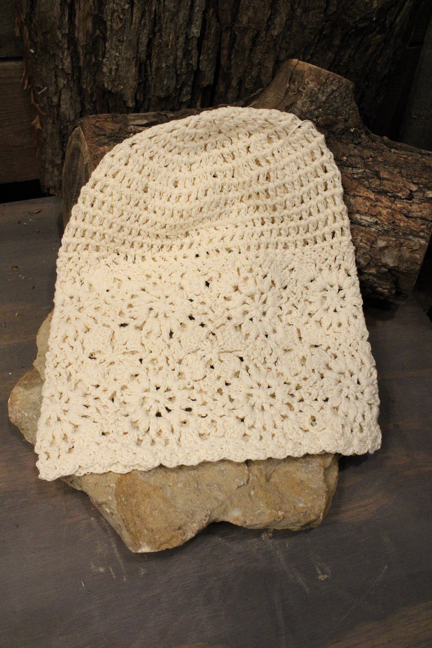 Heirloom Beige Crochet Hat