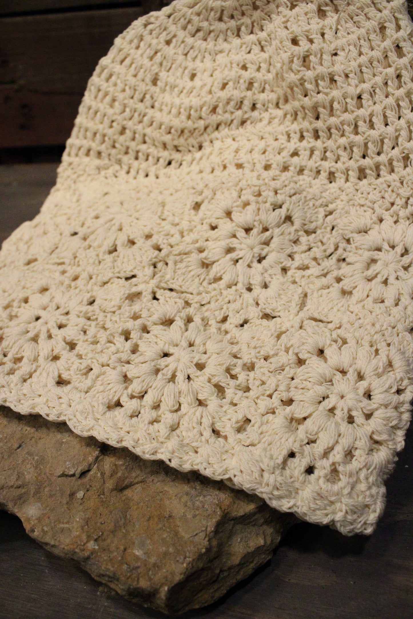 Heirloom Beige Crochet Hat