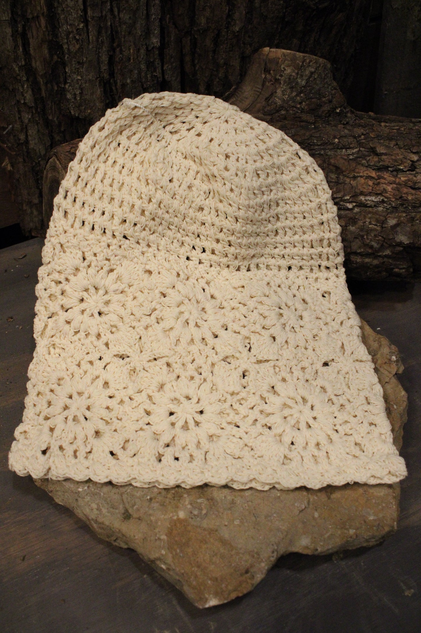 Heirloom Beige Crochet Hat