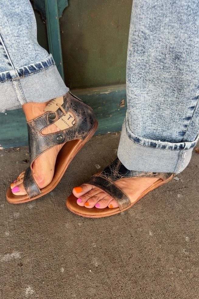 Soto Black Lux Sandals