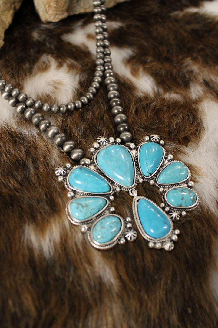 Blooming Squash Blossom Necklace