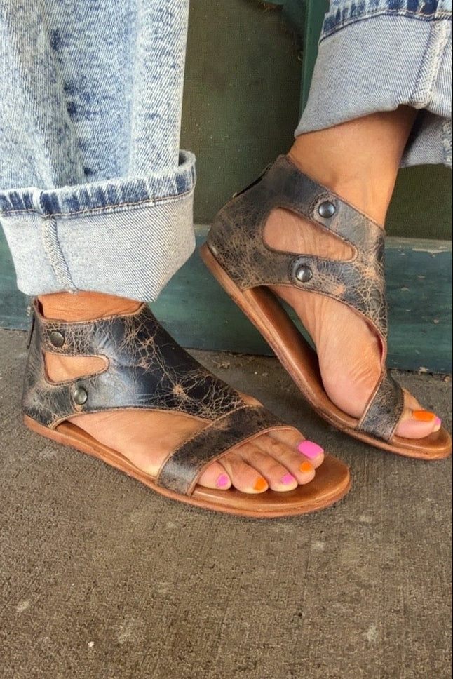 Soto Black Lux Sandals