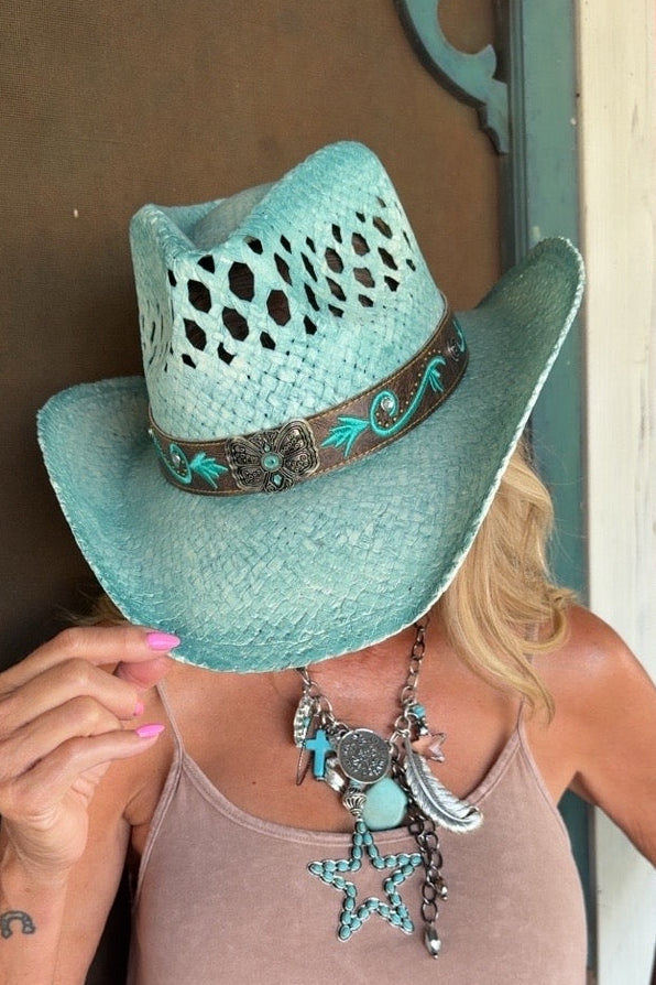 Minted Skies Cowgirl Hat